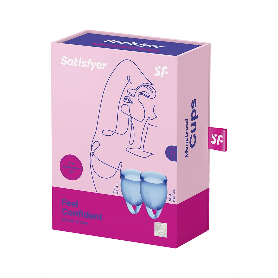 Lot de deux coupes menstruelles (15 ml et 20 ml), transparentes – Tester – Image 4