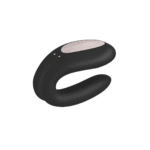 Vibromasseur duo au maintien confortable – Double Joy - Vibromasseur pour couple - Violet – Image 12