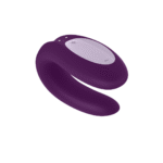 Vibromasseur duo au maintien confortable – Double Joy - Vibromasseur pour couple - Violet – Image 6