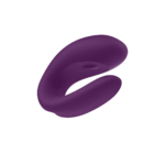 Vibromasseur duo au maintien confortable – Double Joy - Vibromasseur pour couple - Violet – Image 3