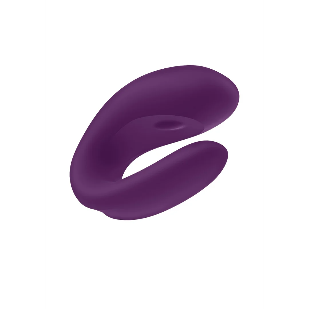 Vibromasseur duo au maintien confortable – Double Joy - Vibromasseur pour couple - Violet – Image 3