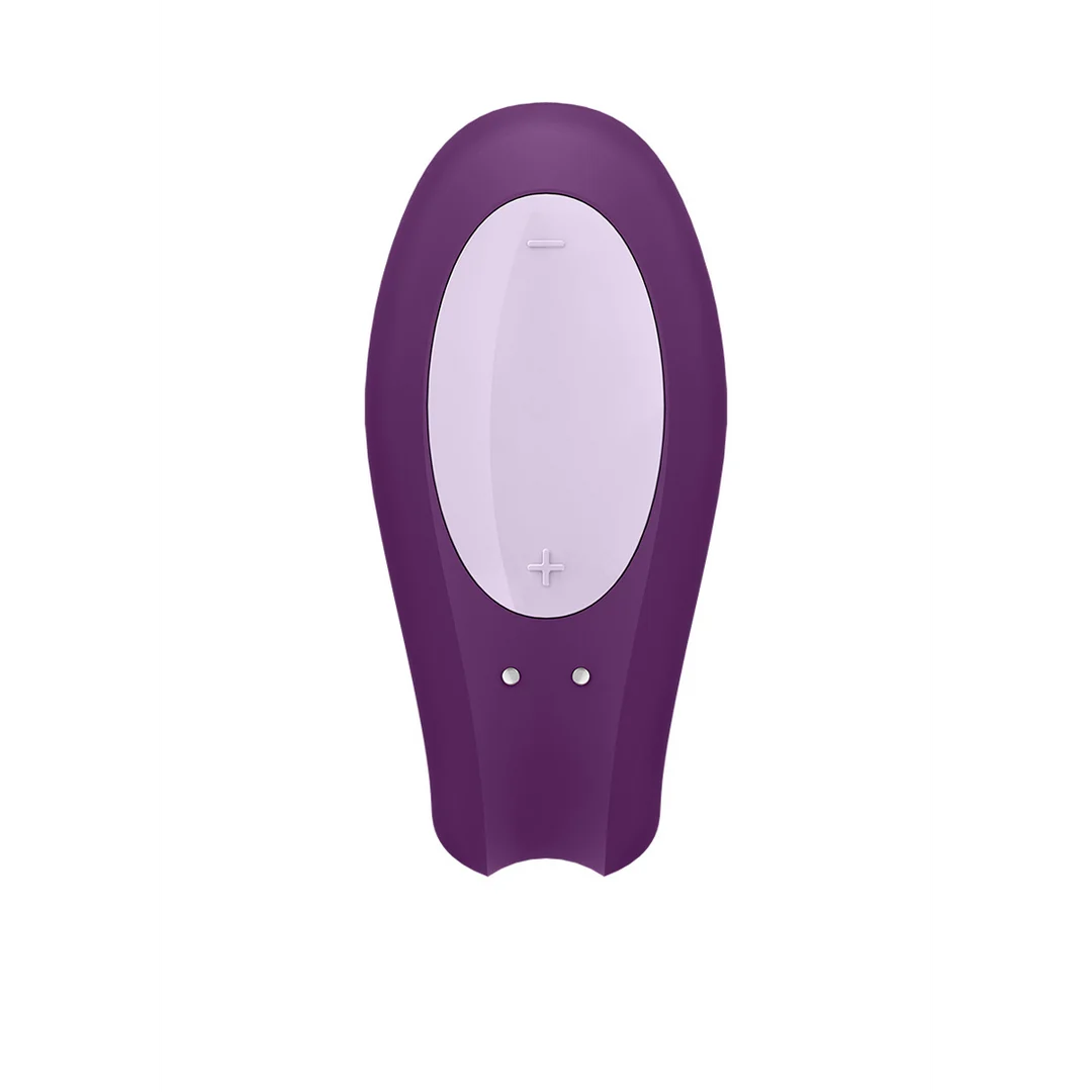 Vibromasseur duo au maintien confortable – Double Joy - Vibromasseur pour couple - Violet – Image 4