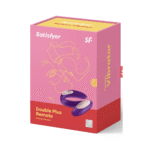 Vibromasseur duo avec télécommande – Double Plus – vibromasseur pour partenaires avec télécommande – violet