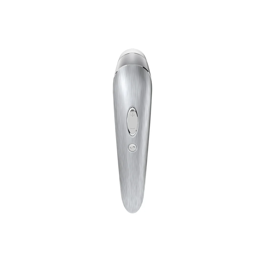 Stimulateur à pression d’air et vibromasseur Satisfyer High Fashion argenté – Image 2