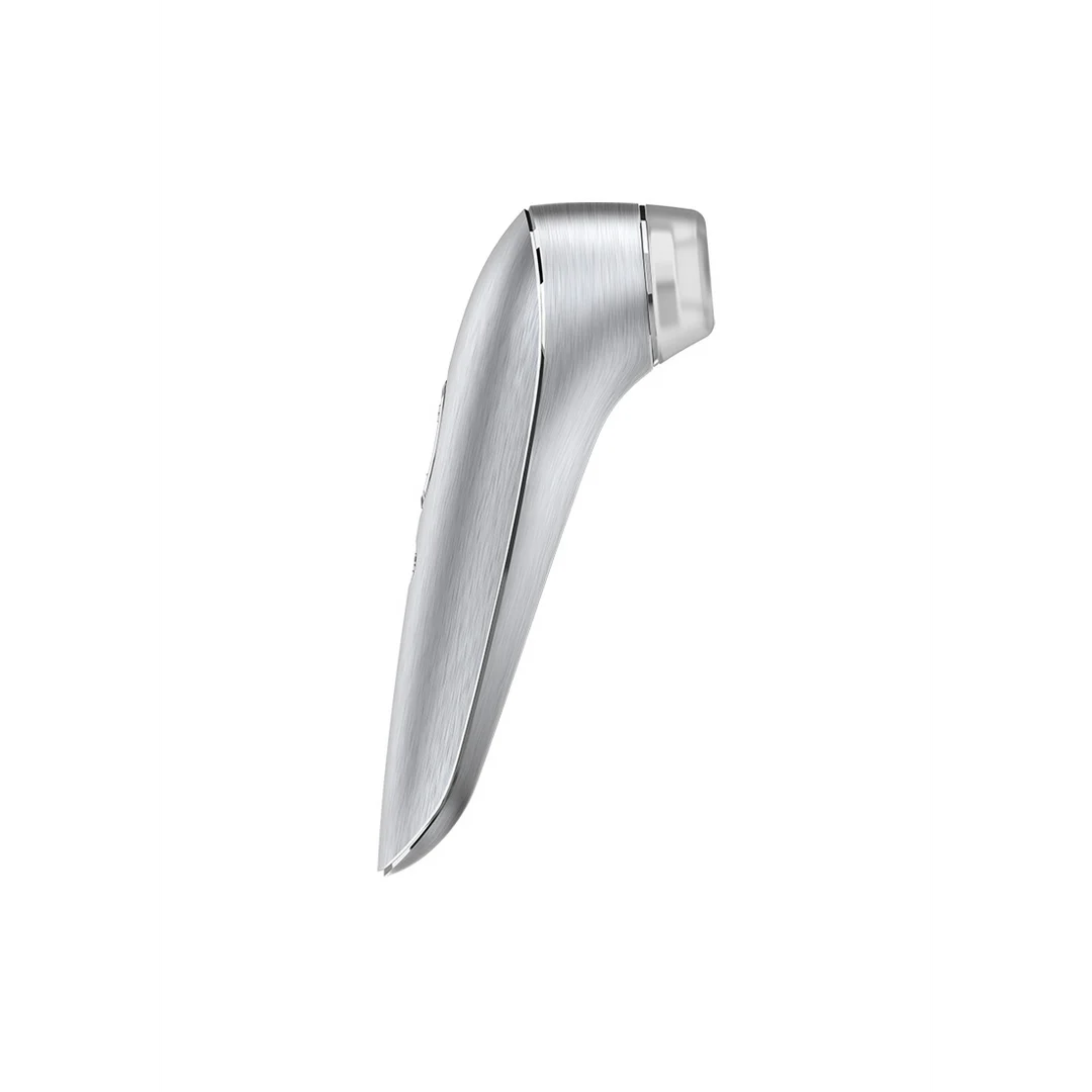 Stimulateur à pression d’air et vibromasseur Satisfyer High Fashion argenté – Image 5
