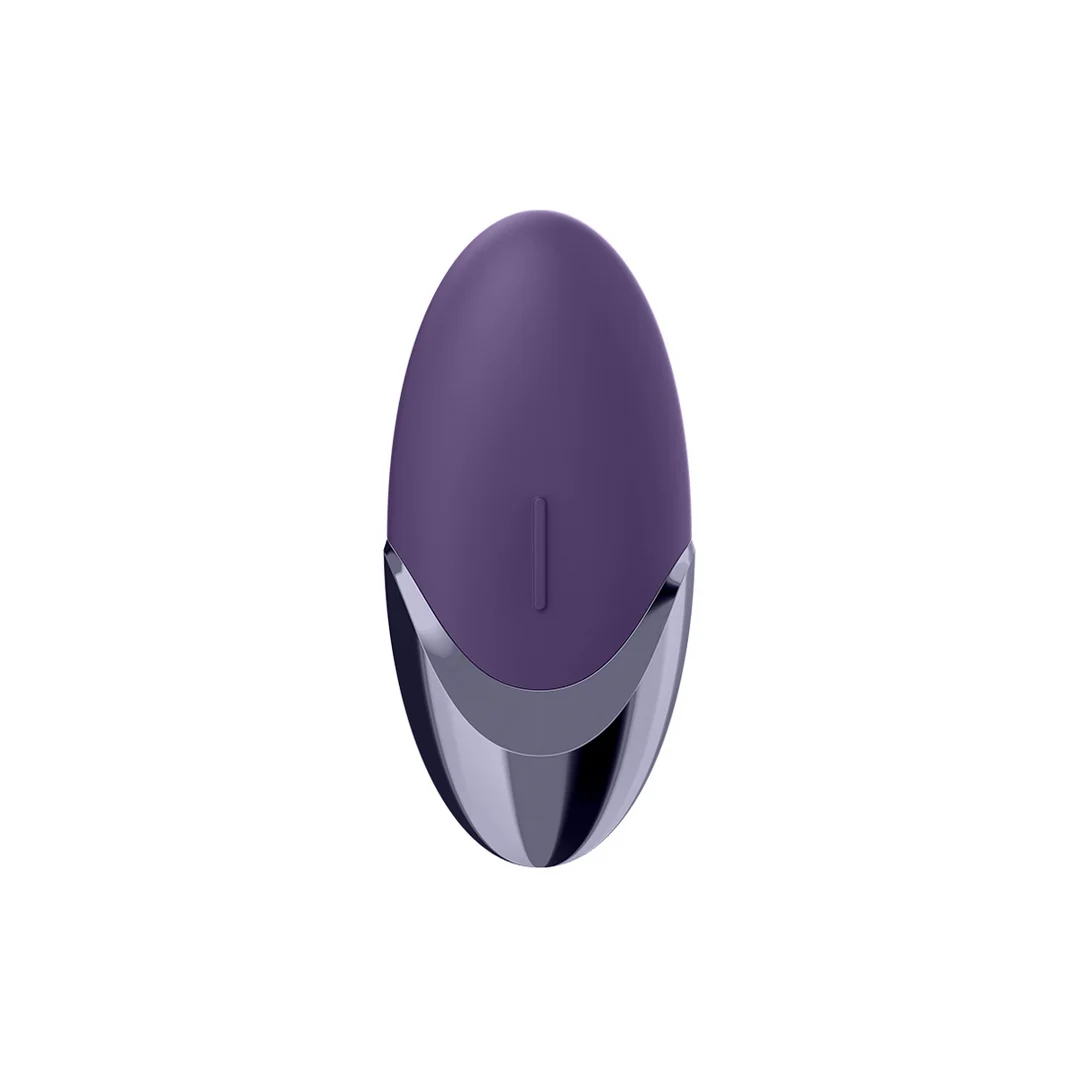 Satisfyer Lay on, vibromasseur en silicone ultra doux – Violet/Brass – Image 2