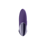 Satisfyer Lay on, vibromasseur en silicone ultra doux – Violet/Brass – Image 3