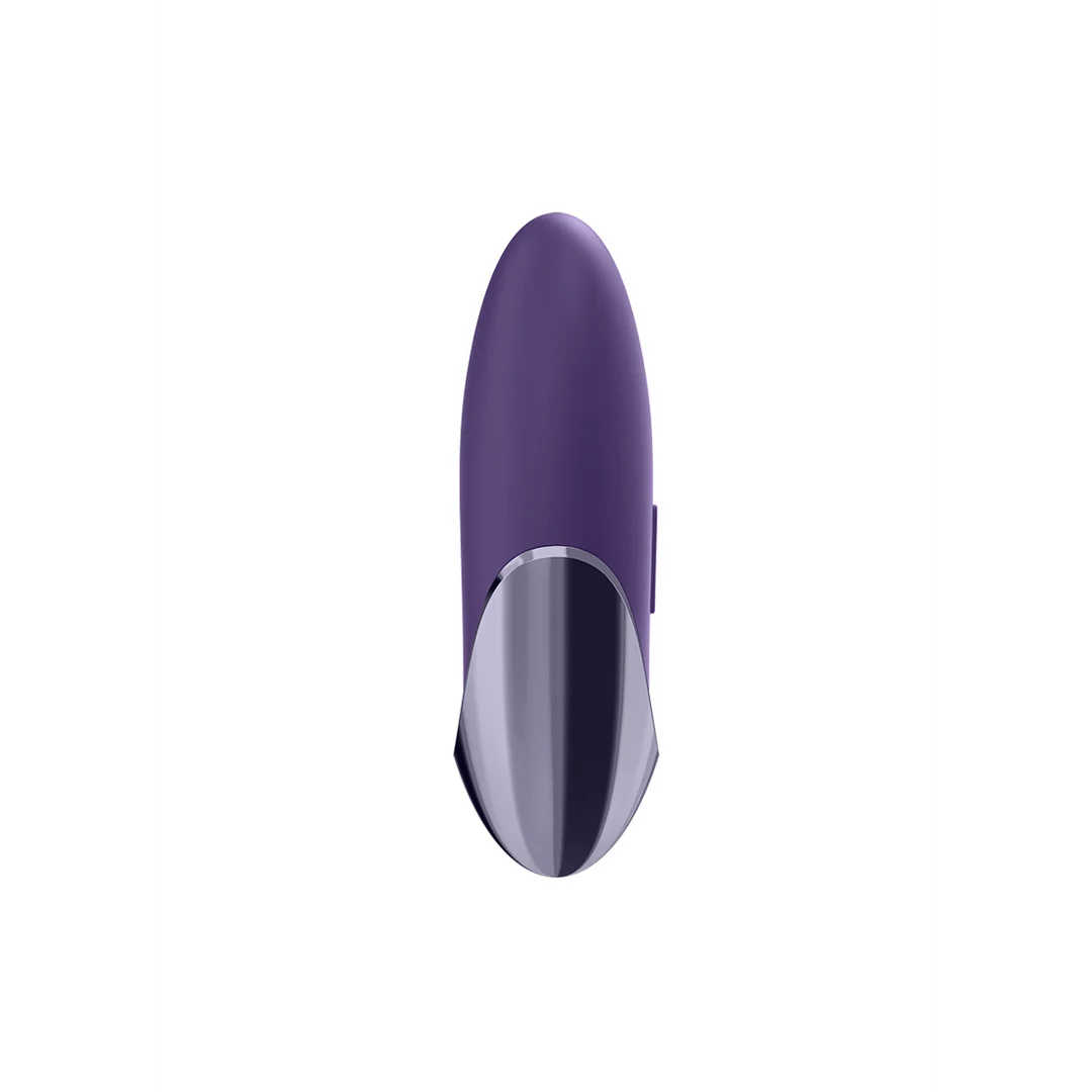 Satisfyer Lay on, vibromasseur en silicone ultra doux – Violet/Brass – Image 3