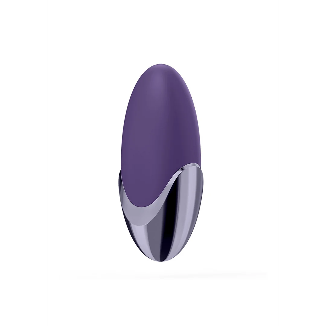 Satisfyer Lay on, vibromasseur en silicone ultra doux – Violet/Brass – Image 4