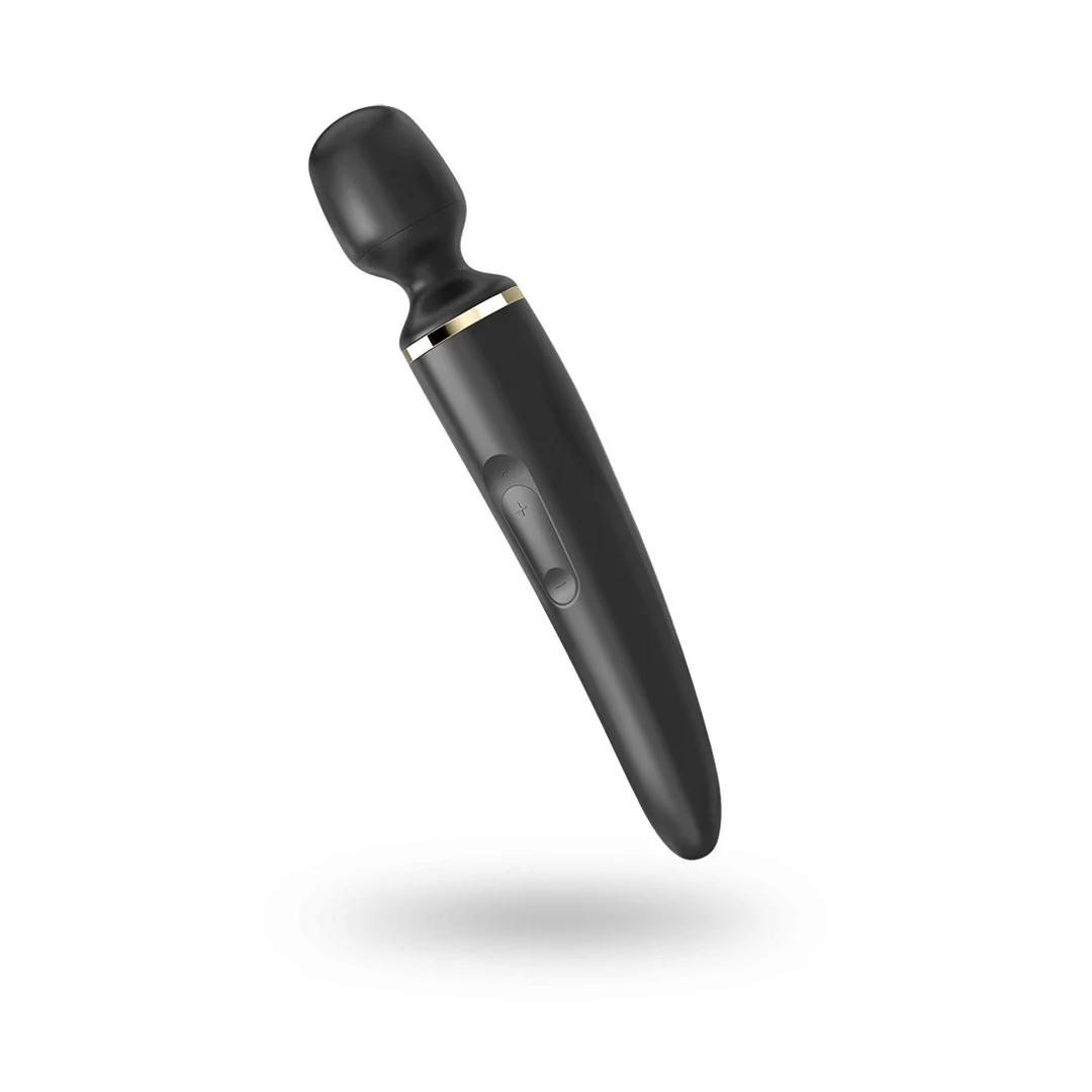 Vibromasseur baguette Satisfyer – massage intégral du corps – Satisfyer noir et or – Image 2