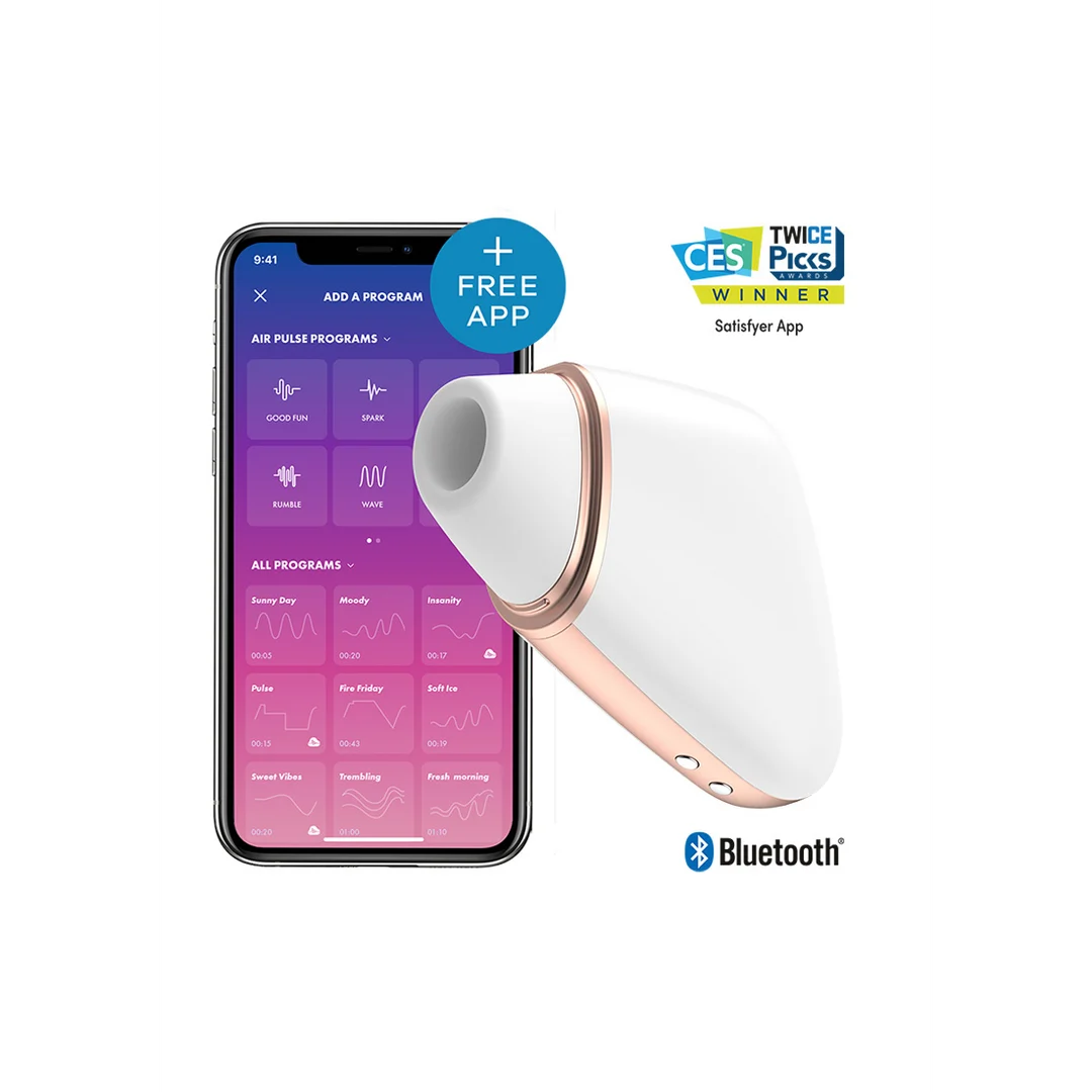 Stimulateur clitoridien Satisfyer à technologie de pulsations d’air – Love Triangle – Image 5