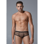 Slip étoiles ultra transparent taille mi haute, sous vêtement sexy pour homme · LIN – Image 2