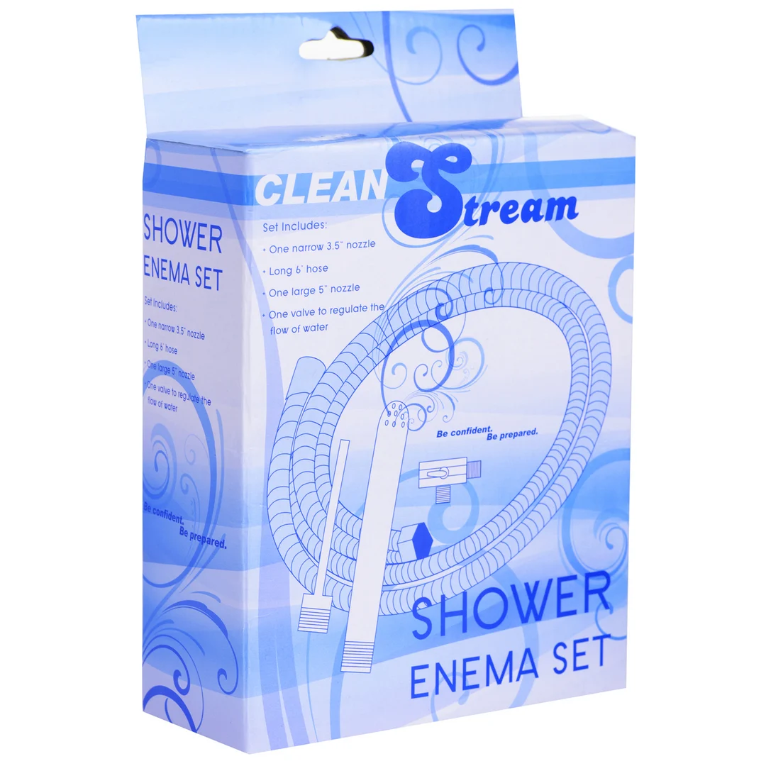 Douche anale – Ensemble de lavement en métal pour la douche – XR Brands – Image 1