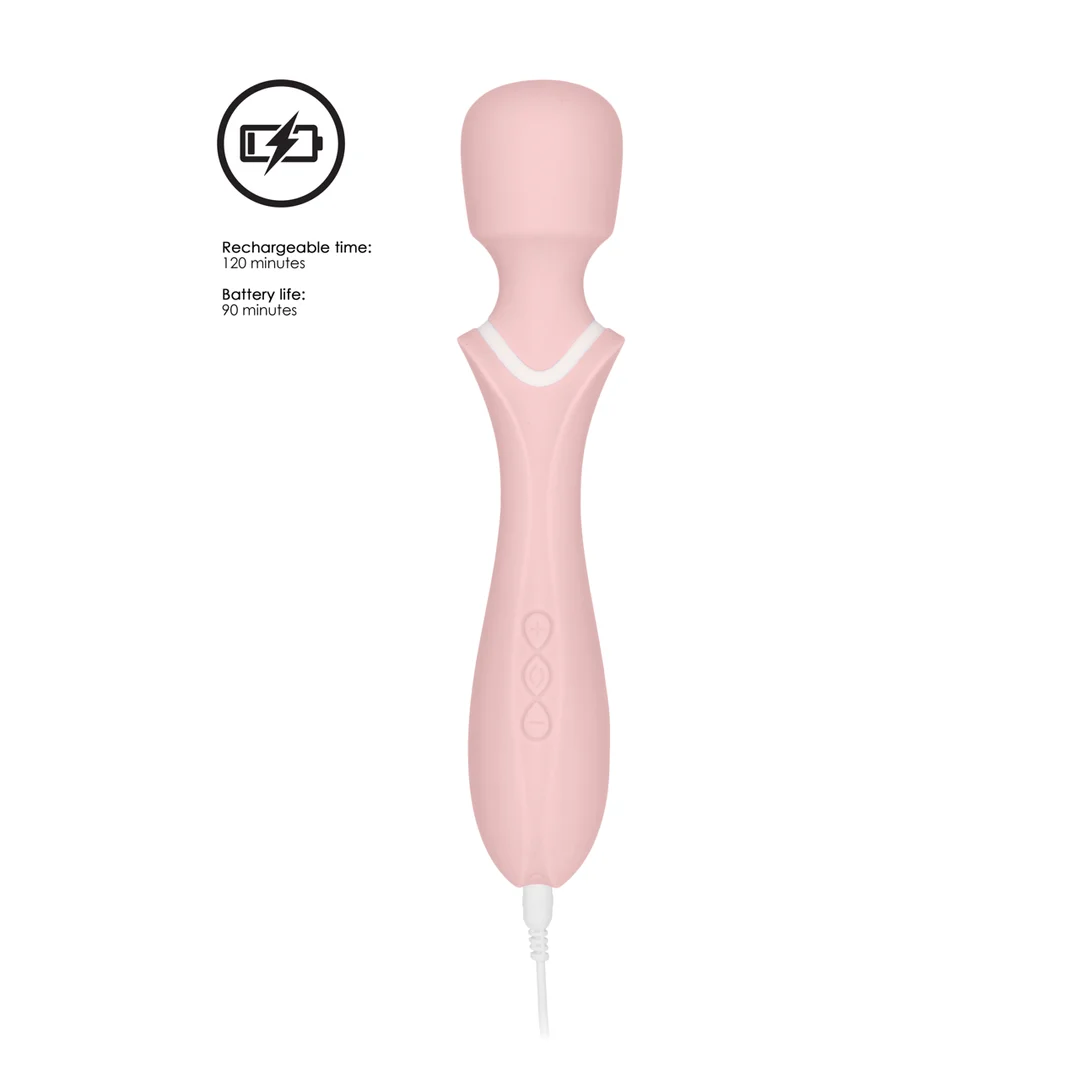 Vibromasseur wand avec 10 modes et tête flexible, Loveline by Shots – Image 5