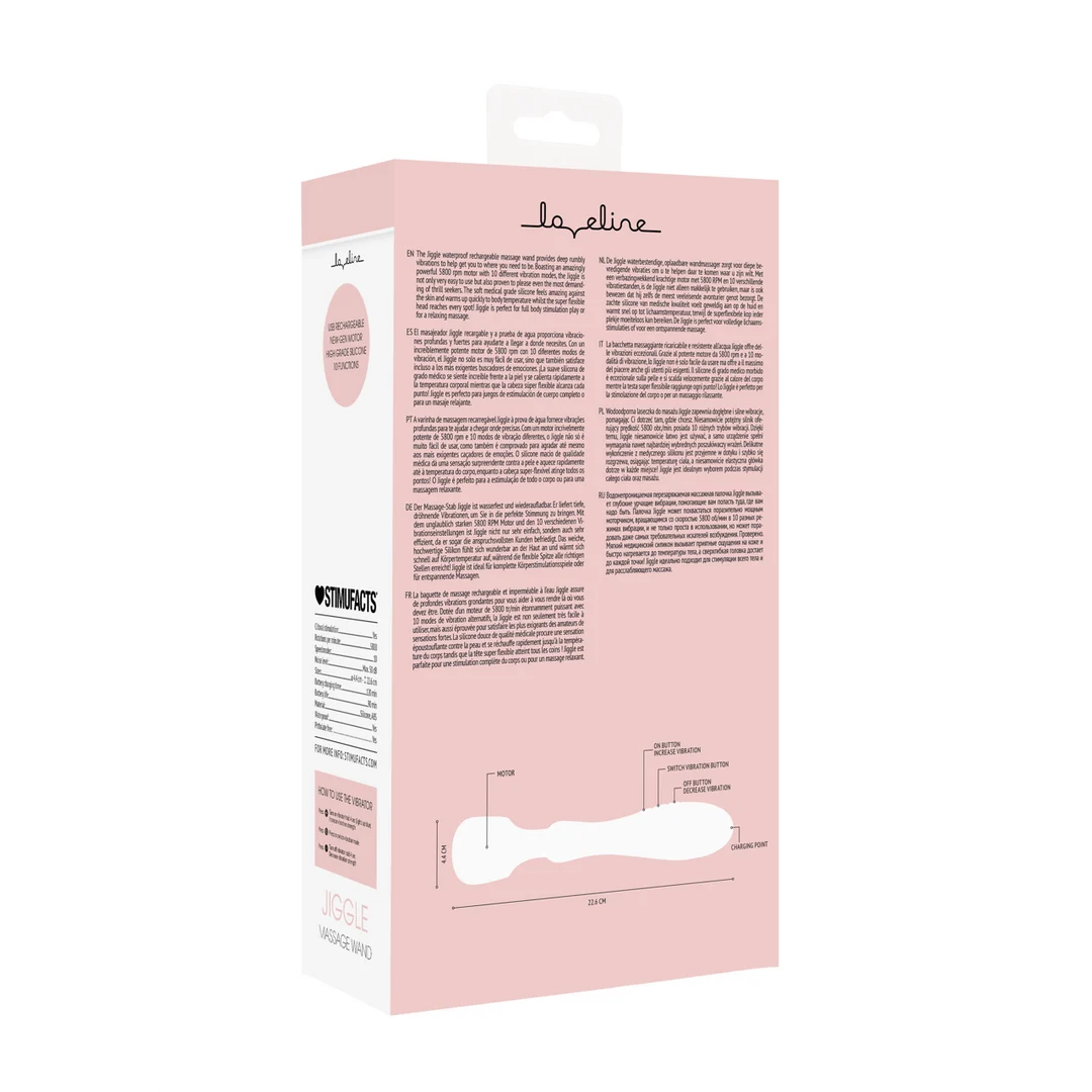 Vibromasseur wand avec 10 modes et tête flexible, Loveline by Shots – Image 2
