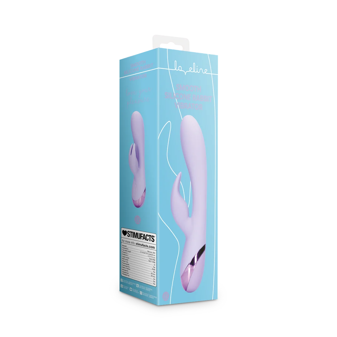 LOVE002PUR-2 Vibromasseur rabbit Loveline by Shots lavande – Image 1