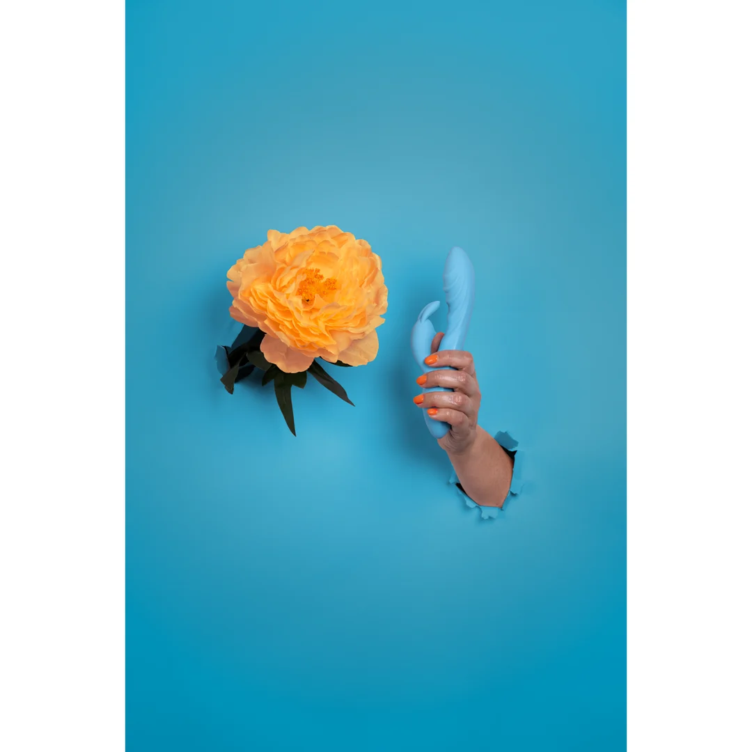 Vibromasseur lapin Loveline en silicone nervuré – Image 6