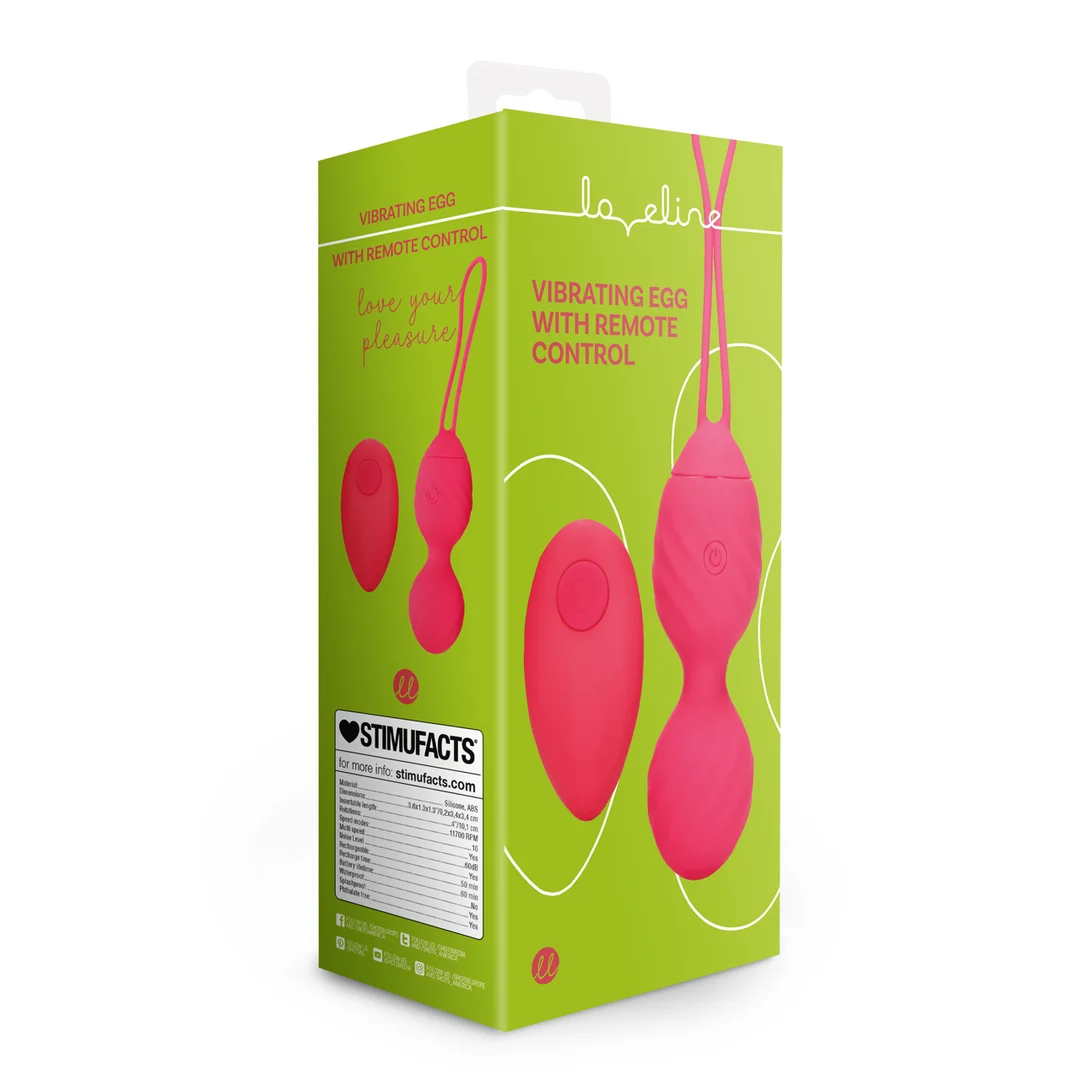 Loveline vibrerend ei met afstandsbediening