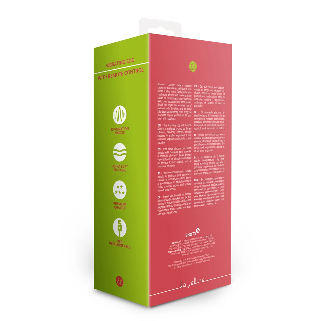 Œuf vibrant Loveline avec télécommande – Image 2