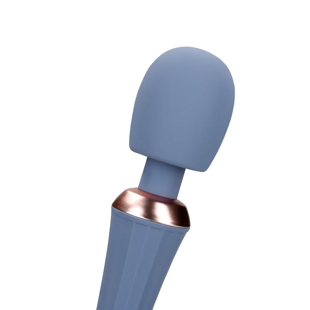 Vibromasseur wand avec poignée silencieuse pour un contrôle confortable, Blue Nova, Loveline by Shots – Image 12