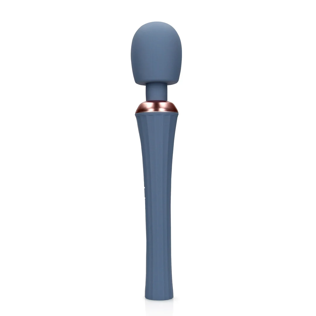 Vibromasseur wand avec poignée silencieuse pour un contrôle confortable, Blue Nova, Loveline by Shots – Image 10