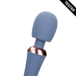 Vibromasseur wand avec poignée silencieuse pour un contrôle confortable, Blue Nova, Loveline by Shots – Image 2