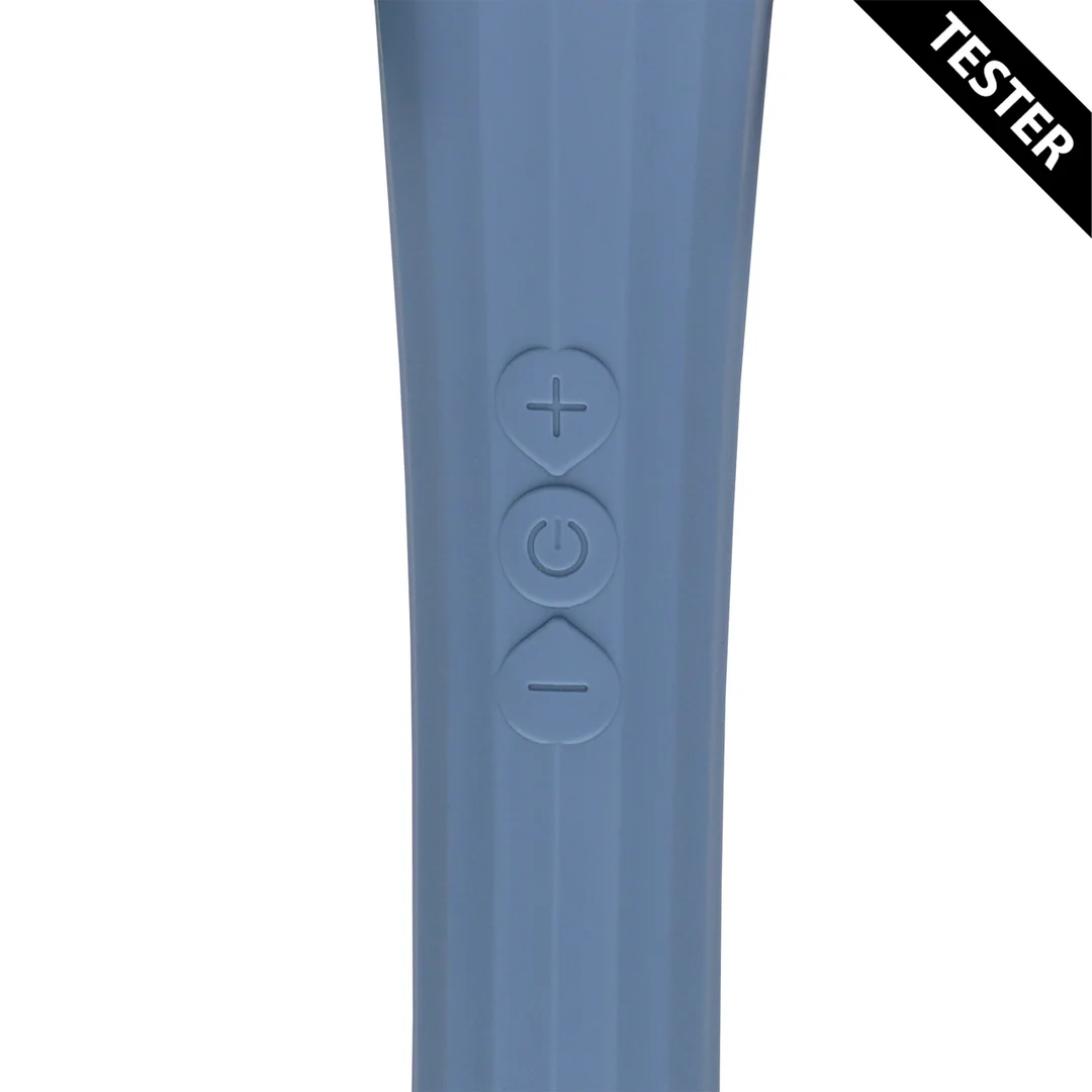 Vibromasseur wand avec poignée silencieuse pour un contrôle confortable, Blue Nova, Loveline by Shots – Image 3