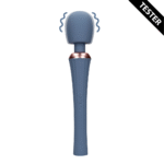 Vibromasseur wand avec poignée silencieuse pour un contrôle confortable, Blue Nova, Loveline by Shots – Image 6