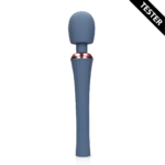 Vibromasseur wand avec poignée silencieuse pour un contrôle confortable, Blue Nova, Loveline by Shots