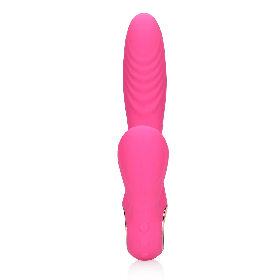 Vibromasseur rabbit – langue mobile et fonction chauffante – Loveline by Shots Exuberant Pink Loveline by Shots – Image 10