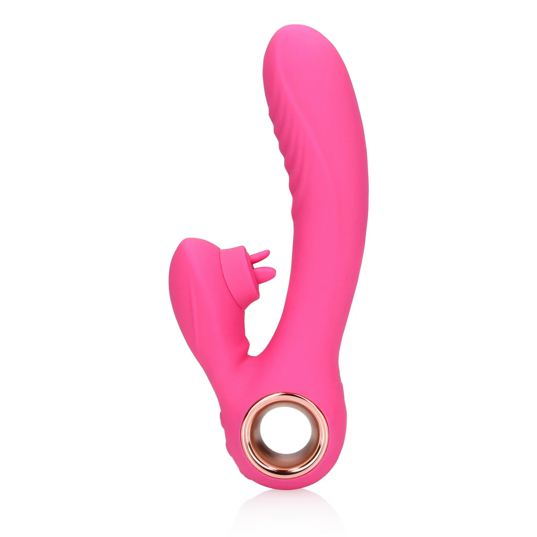 Vibromasseur rabbit – langue mobile et fonction chauffante – Loveline by Shots Exuberant Pink Loveline by Shots – Image 11