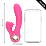Vibromasseur rabbit – langue mobile et fonction chauffante – Loveline by Shots Exuberant Pink Loveline by Shots – Image 5