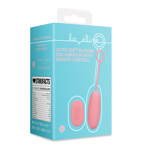 Vibromasseur œuf Loveline Ultra Soft avec télécommande