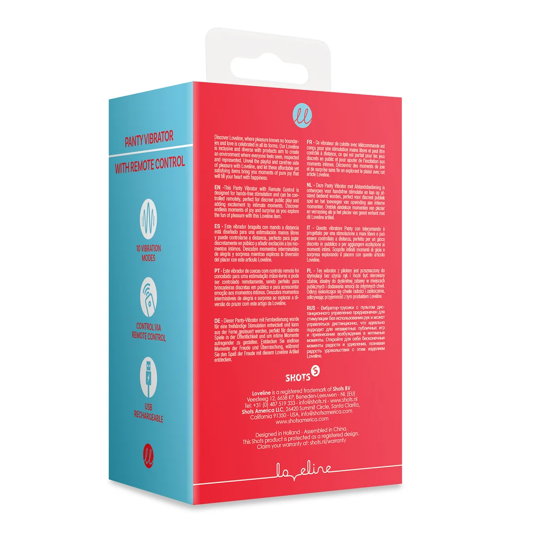 Vibromasseur pour culotte Loveline avec télécommande – Image 2