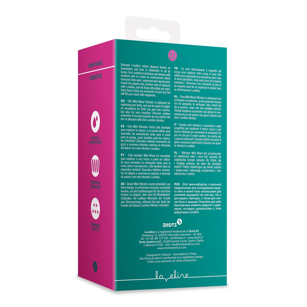 Loveline Mini Wand Vibrator Ancient Sea – Image 2