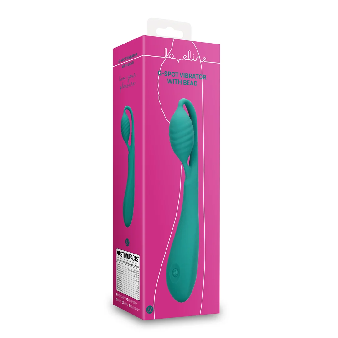LOVE077GRN-2 Vibromasseur point G Loveline avec perle – Image 1