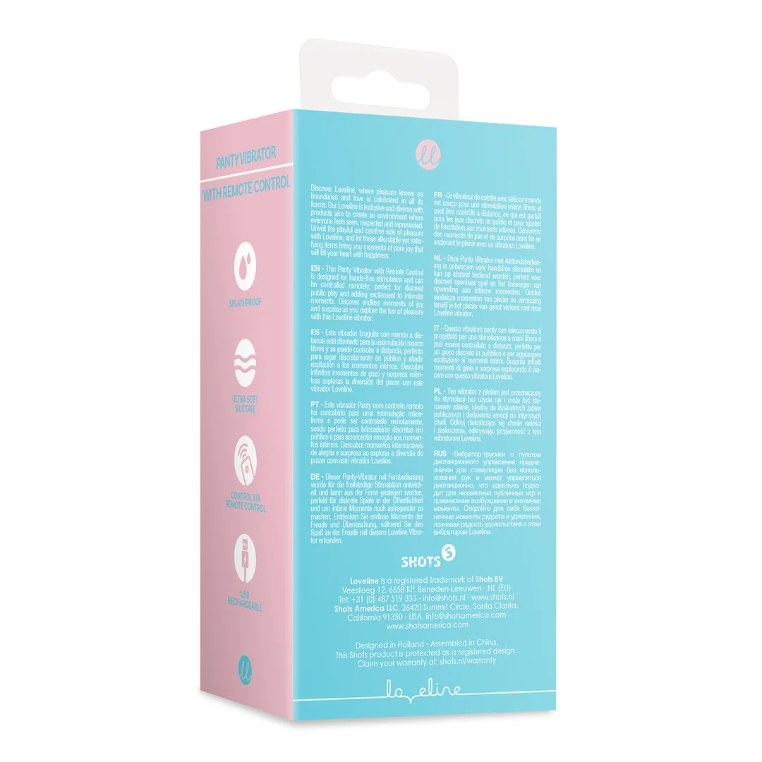 Vibromasseur Loveline pour culotte avec télécommande – Image 2