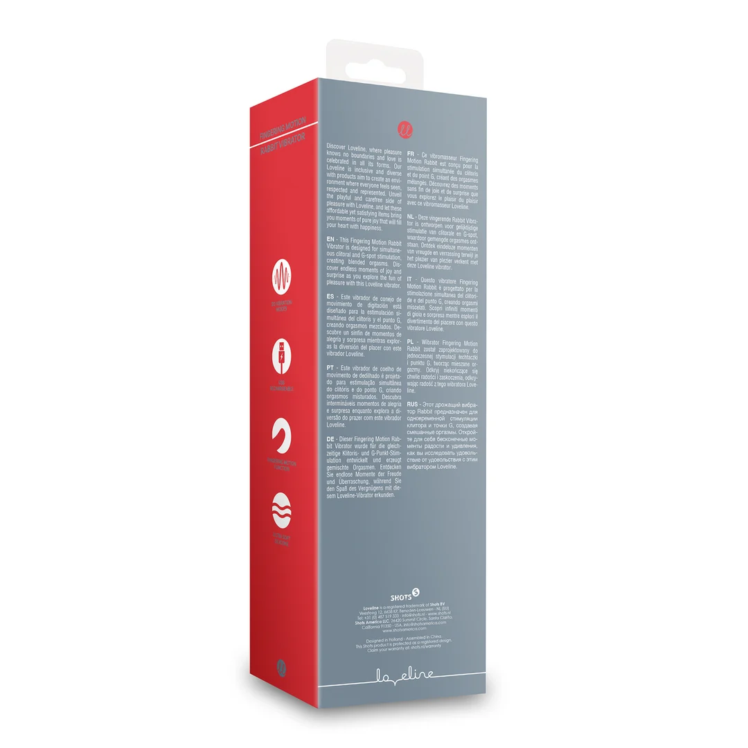 Vibromasseur duo avec fonction de mouvement des doigts – Testeur Loveline by Shots – Image 8