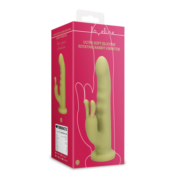 Rabbit vibrant rotatif en silicone ultra doux Loveline by Shots