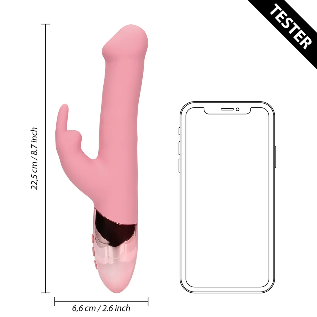 Vibromasseur pour le point G avec perles rotatives – Tester (naam) Loveline by Shots – Image 4