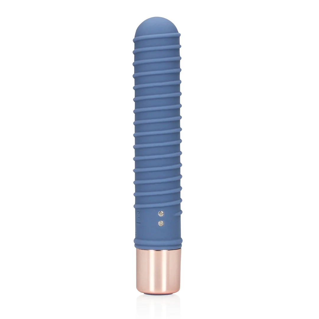 Mini vibromasseur nervuré Blue Horizon – Image 4