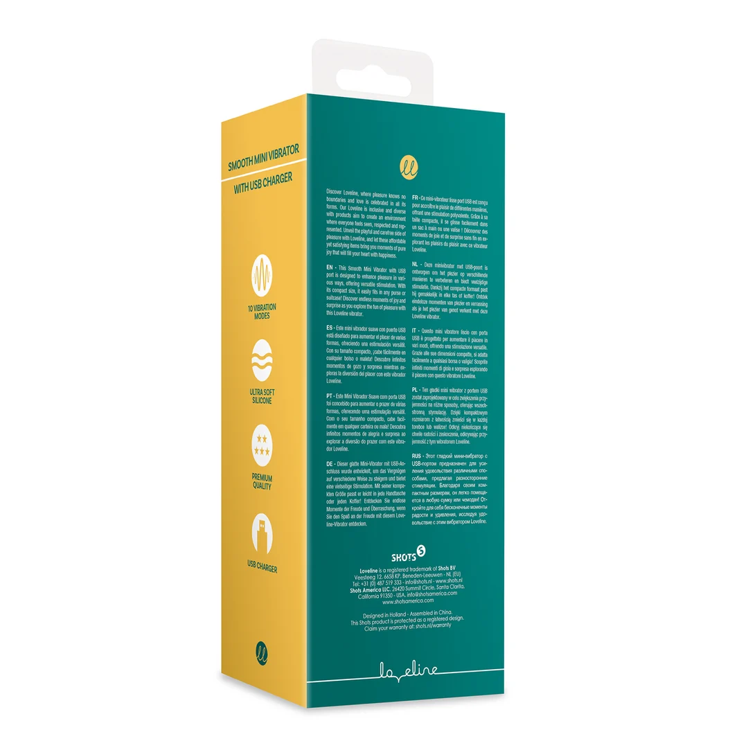 Mini vibromasseur lisse Loveline en coloris Ancient Sea – Image 2