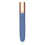 Vibromasseur de voyage Loveline Blue Horizon avec compartiment à lubrifiant – Image 4