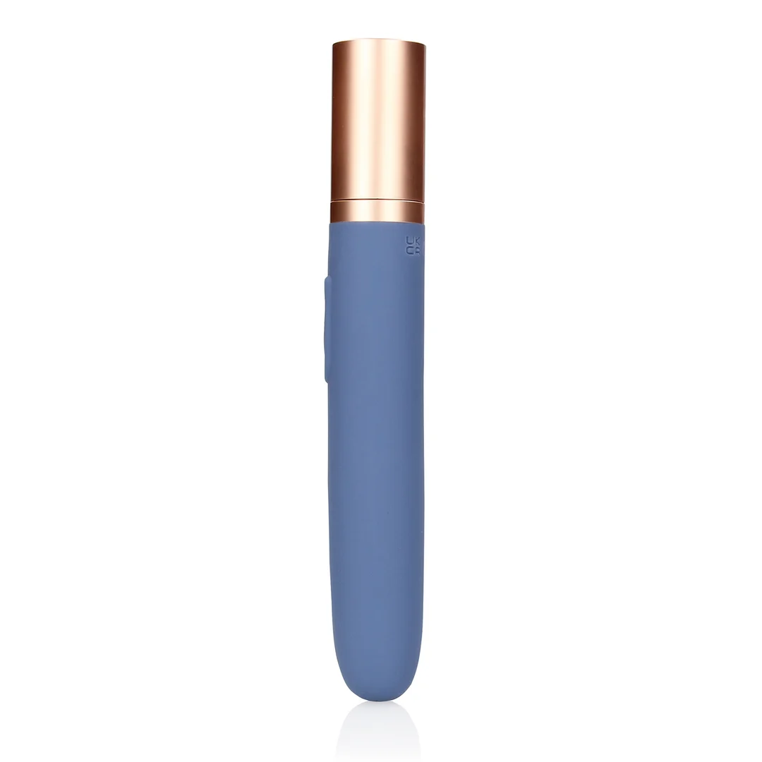 Vibromasseur de voyage Loveline Blue Horizon avec compartiment à lubrifiant – Image 5