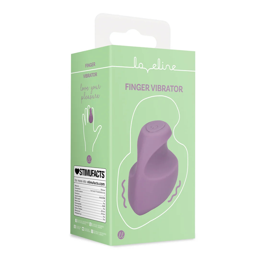 Loveline vingervibrator Mystic Paars