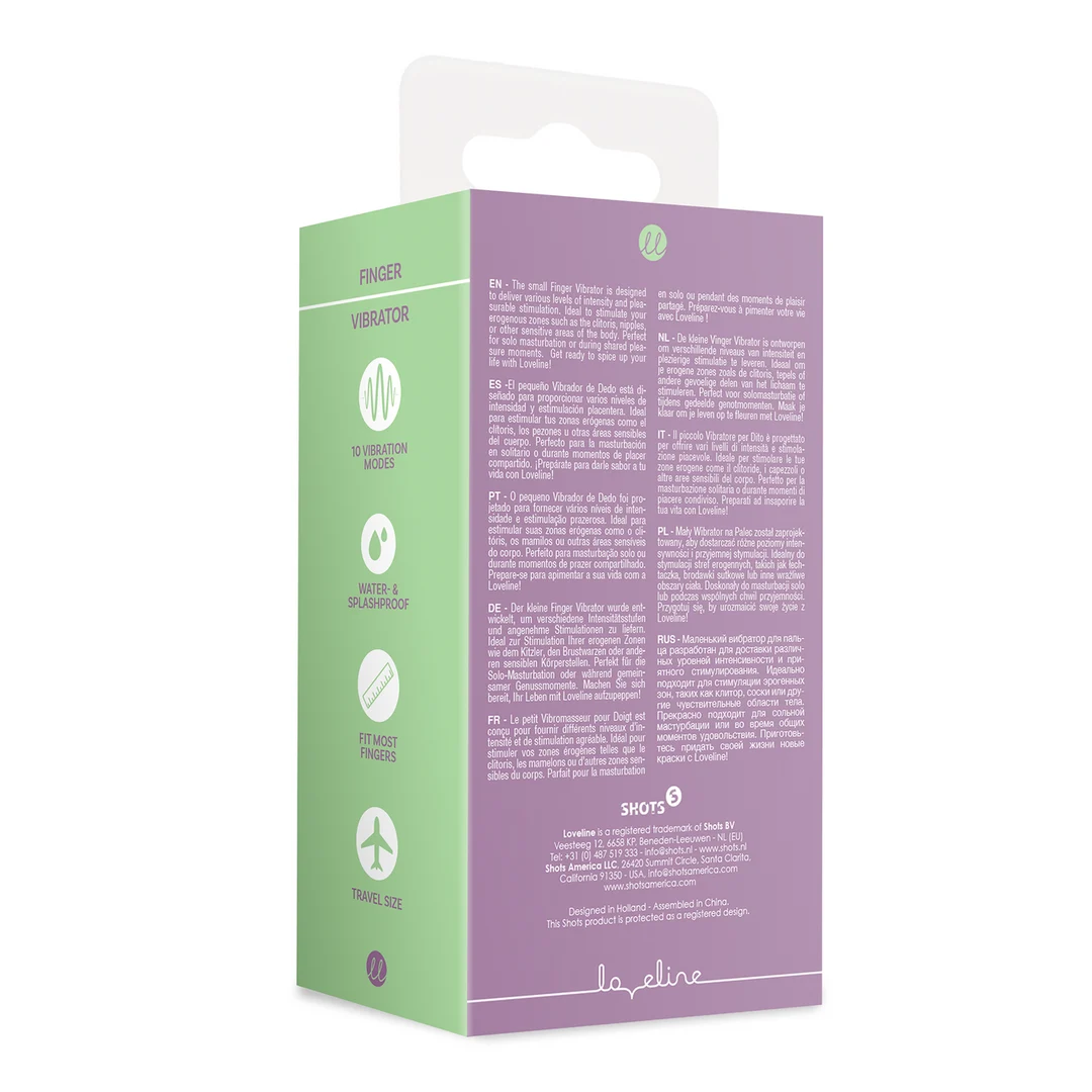 Vibromasseur à doigt Loveline Mystic Purple – Image 2