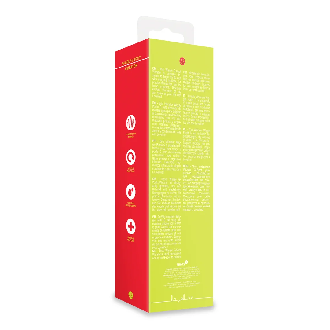 vibromasseur pour point G – mouvements ondulants pour une stimulation ciblée – Lime Passion (Loveline by Shots) – Image 3