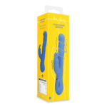 Vibromasseur rabbit à mouvements ondulants pour le clitoris et le point G – Loveline Jetset Bleu Loveline by Shots – Image 2
