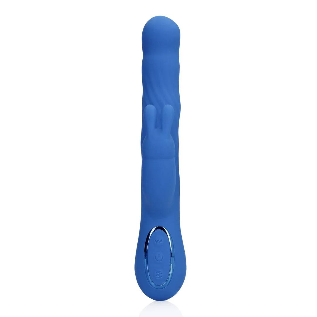 Vibromasseur rabbit à mouvements ondulants pour le clitoris et le point G – Loveline Jetset Bleu Loveline by Shots – Image 4