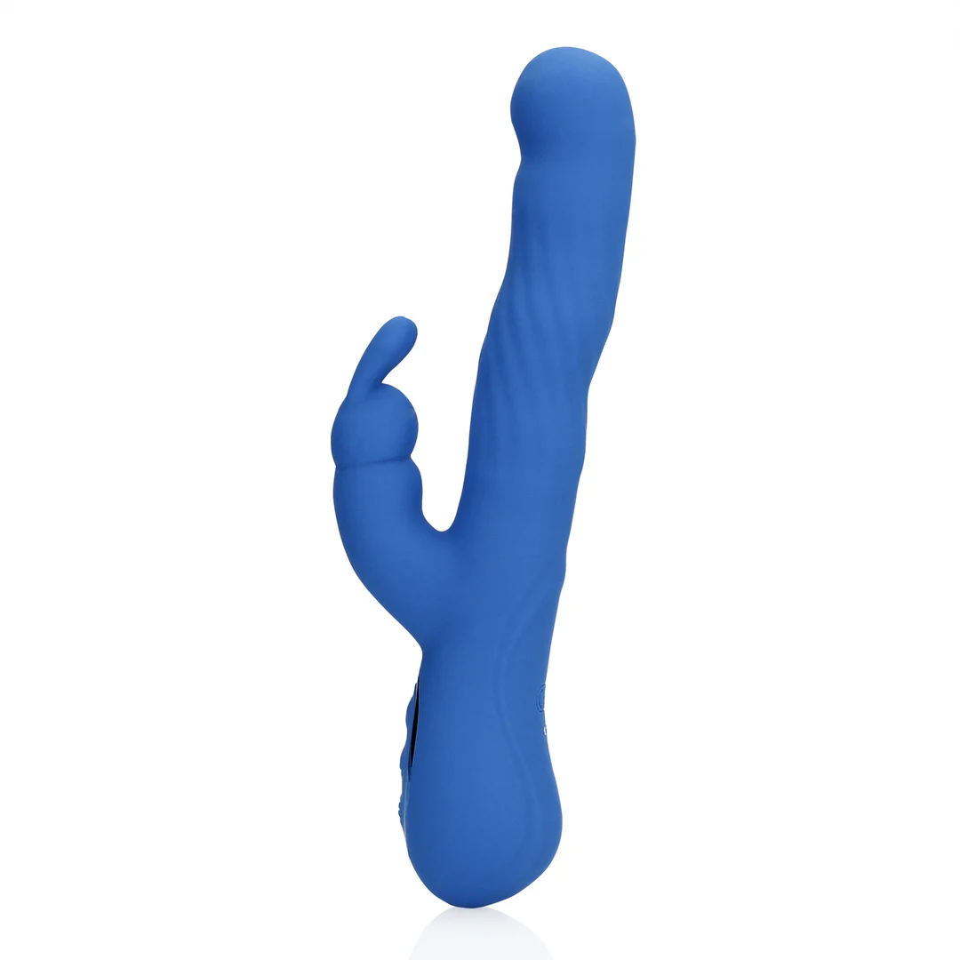 Vibromasseur rabbit à mouvements ondulants pour le clitoris et le point G – Loveline Jetset Bleu Loveline by Shots – Image 5